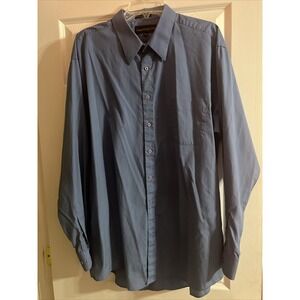 Giorgio Bissoni Mens Long Sleeve Button Down Shirt, 18.5 36/37 Tall